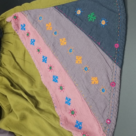 Vintage Bohemian Hippie Embroidered One Size Pullover Tunic Top - Picture 10 of 15